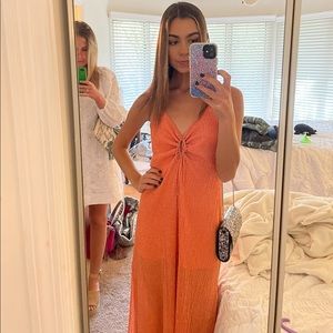 Amuse society orange dress